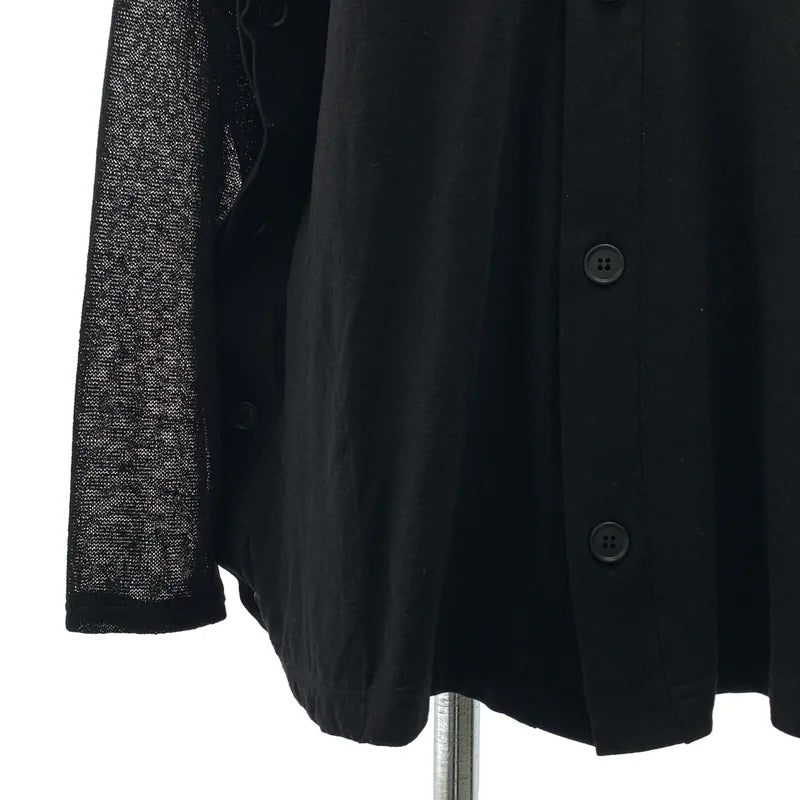 LIMI feu / リミフゥ | コットン 異素材 切替 ドッキング レイヤード カーディガン | S | レディース