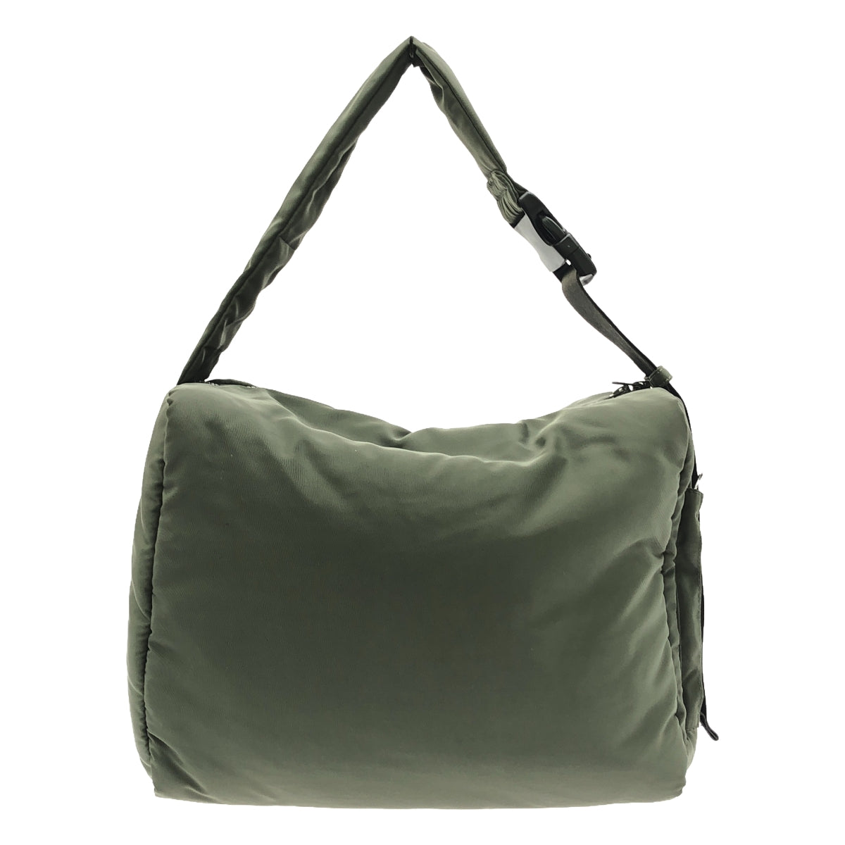 [品相良好] shesay / Shisei |加墊軍用單肩包 |卡其色 |女性的