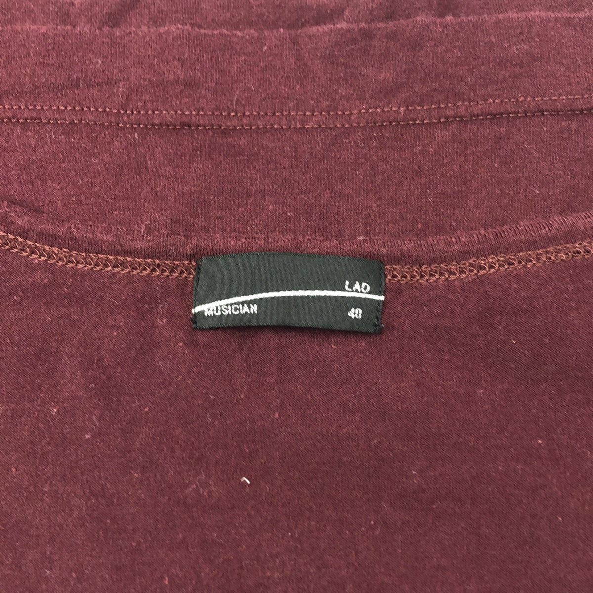 LAD MUSICIAN / ラッドミュージシャン | プリント スリーブレス  Tシャツ カットソー | 40 | ボルドー | レディース