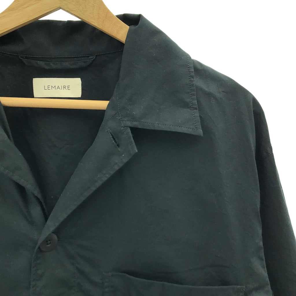 【美品】  LEMAIRE / ルメール | 2025SS | PYJAMA SHIRT コットンポプリン パジャマシャツ | XS | ブラック | メンズ