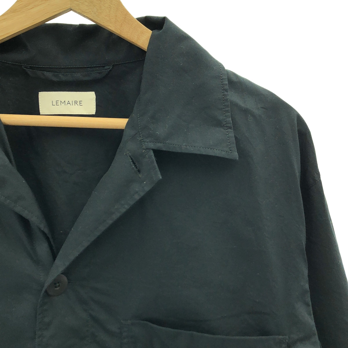 【美品】  LEMAIRE / ルメール | 2025SS | PYJAMA SHIRT コットンポプリン パジャマシャツ | XS | ブラック | メンズ