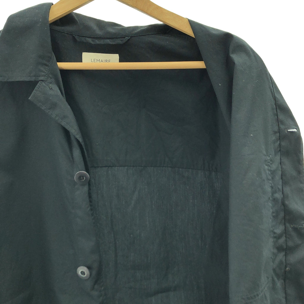 【美品】  LEMAIRE / ルメール | 2025SS | PYJAMA SHIRT コットンポプリン パジャマシャツ | XS | ブラック | メンズ