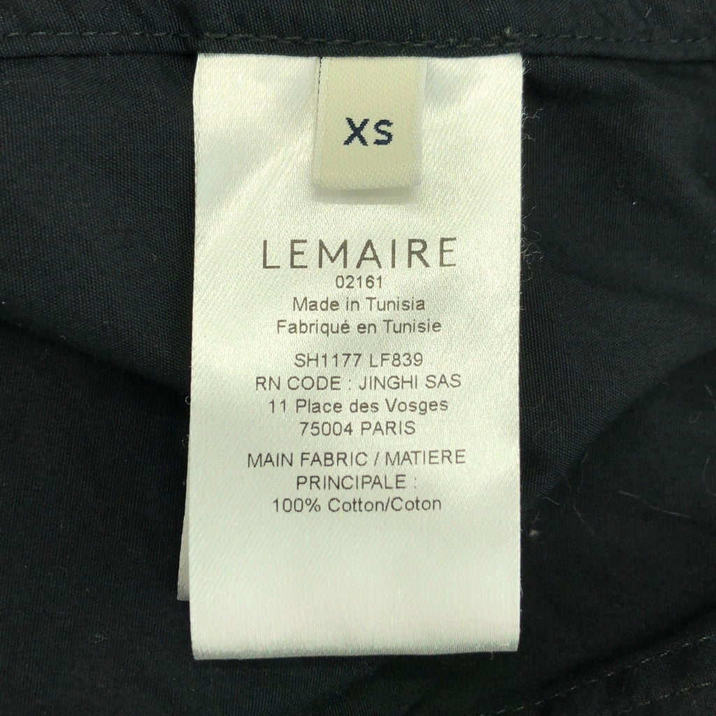 【美品】  LEMAIRE / ルメール | 2025SS | PYJAMA SHIRT コットンポプリン パジャマシャツ | XS | ブラック | メンズ