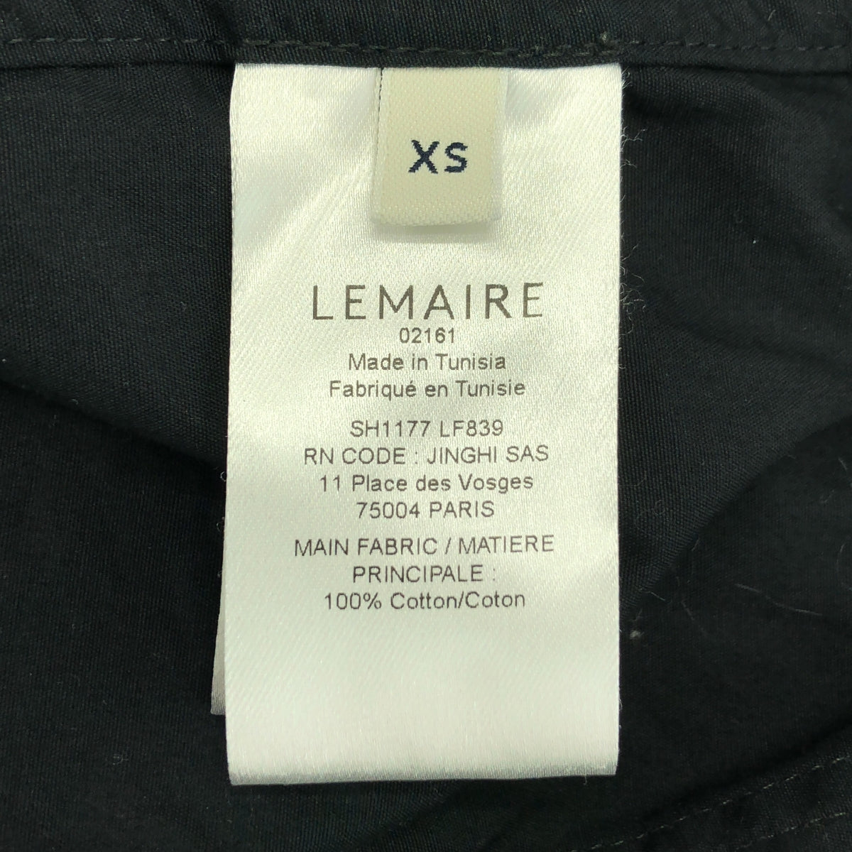 【美品】  LEMAIRE / ルメール | 2025SS | PYJAMA SHIRT コットンポプリン パジャマシャツ | XS | ブラック | メンズ