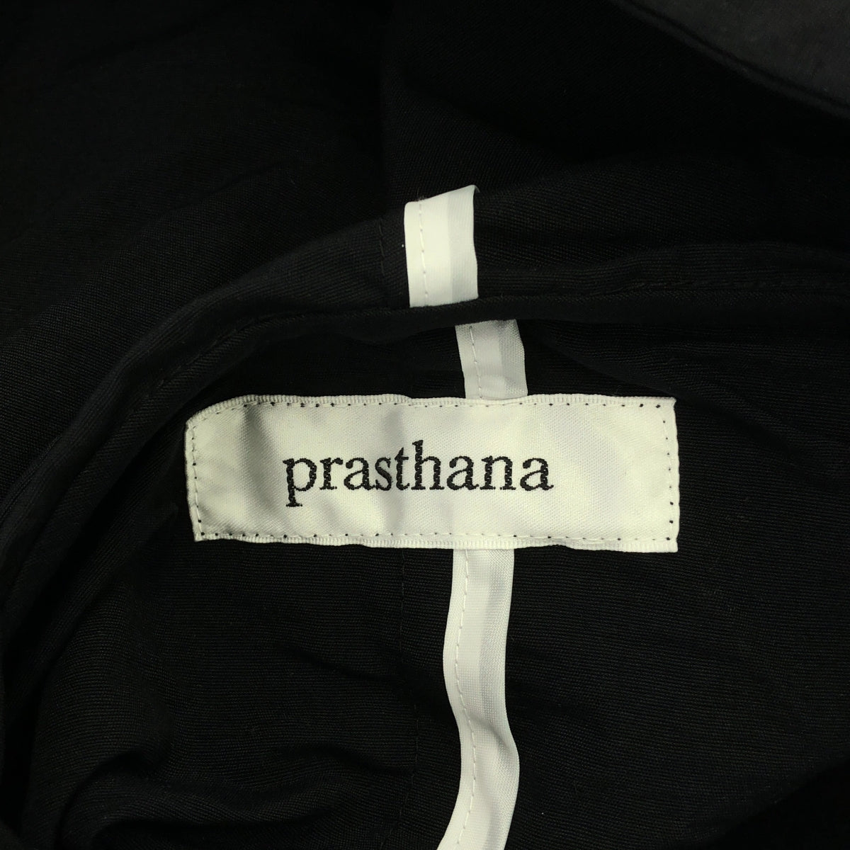 【新品】  prasthana / プラスターナ | wrap hood | S | ブラック | メンズ