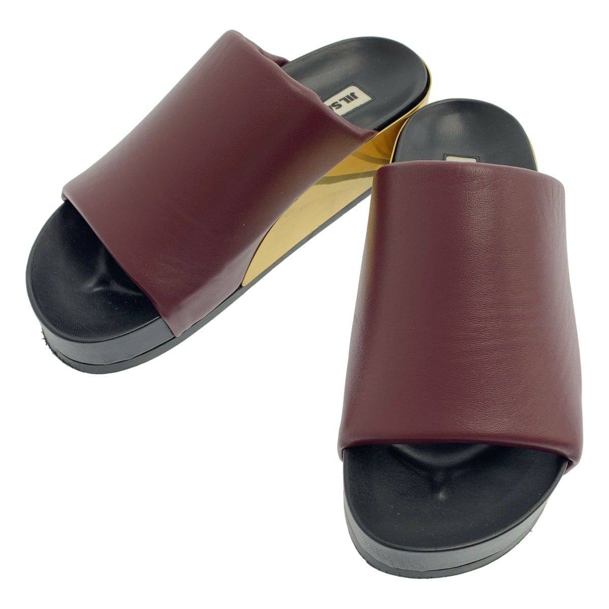 JIL SANDER / ジルサンダー | レザー メタル サンダル | 37 | レディース