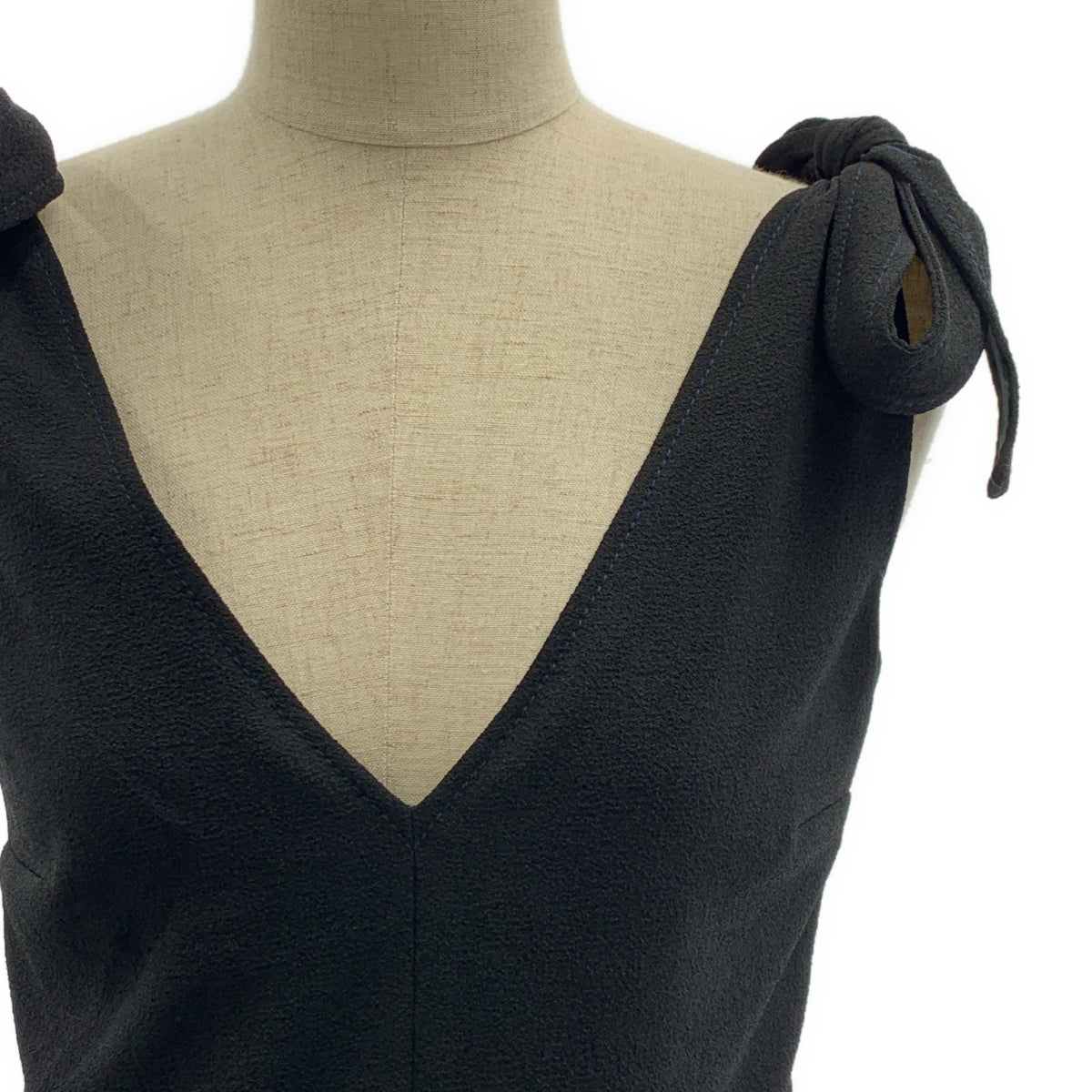 SEE BY CHLOE | 緞帶袖鬆緊後背寬版連身褲 | 尺寸 34 | 女款