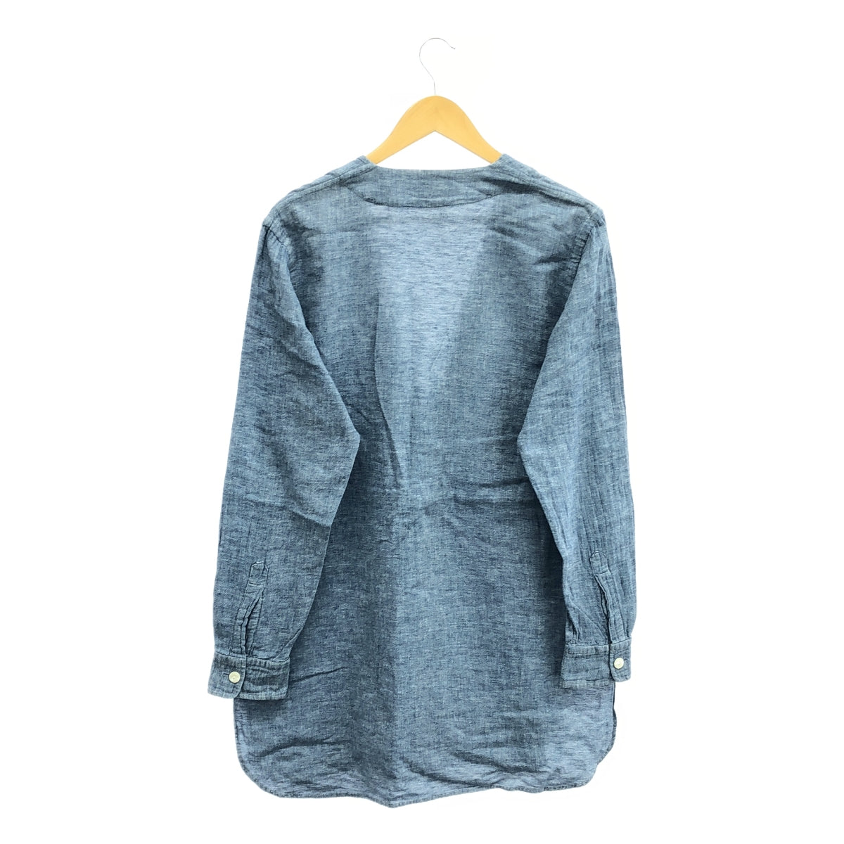 Needles | Linen cotton chambray V-neck cardigan | M | Indigo | Men's