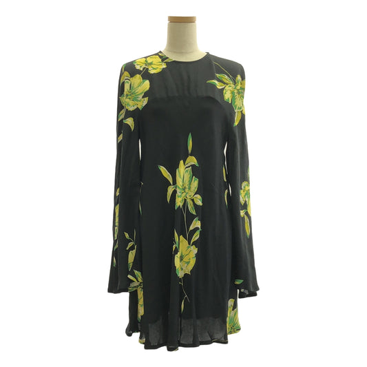 ERIKA CAVALLINI | 2022AW | FLORAL PATTERN MINI-DRESS Flared sleeve floral rayon mini dress | 38 | Women's