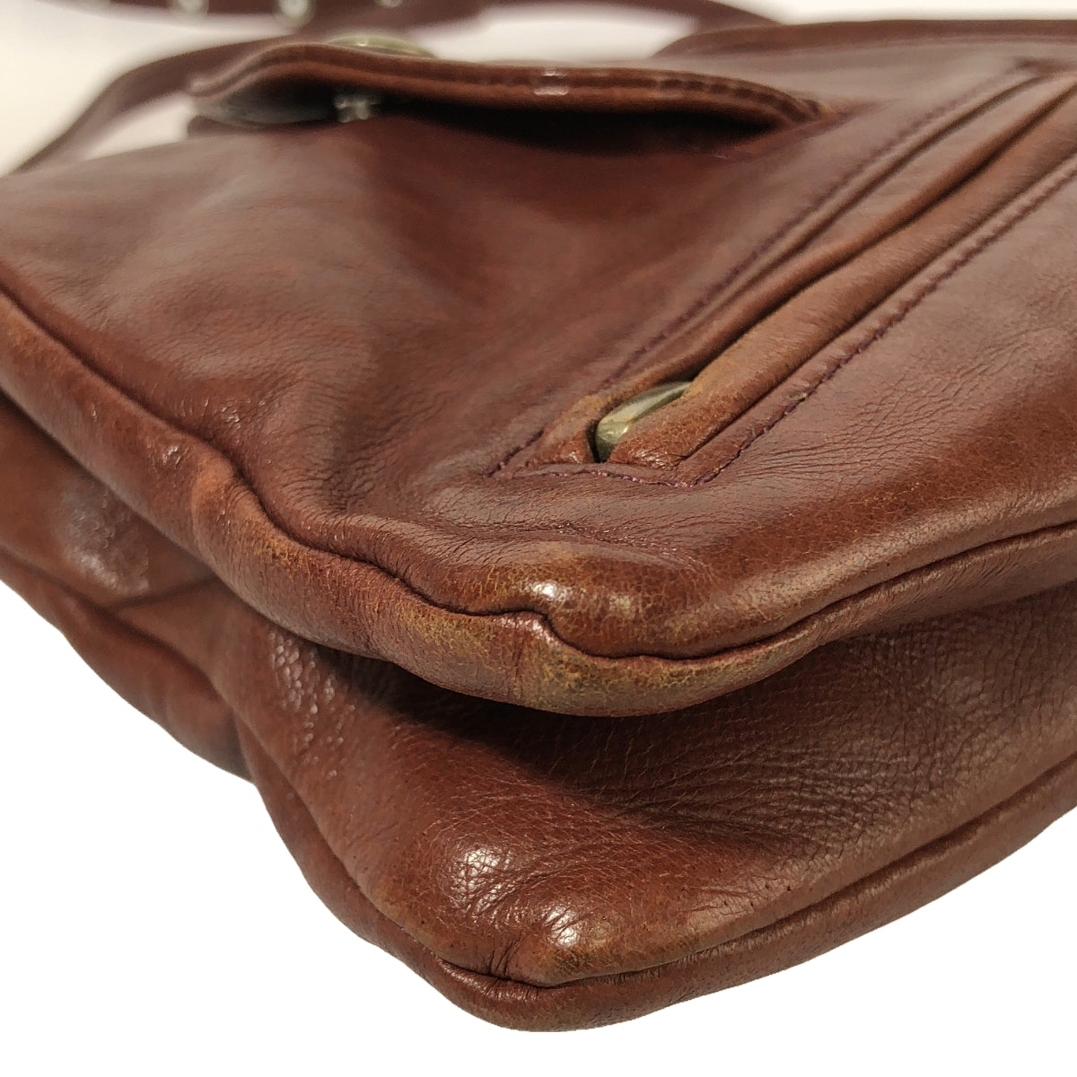 beautiful people | Leather riders shoulder bag |