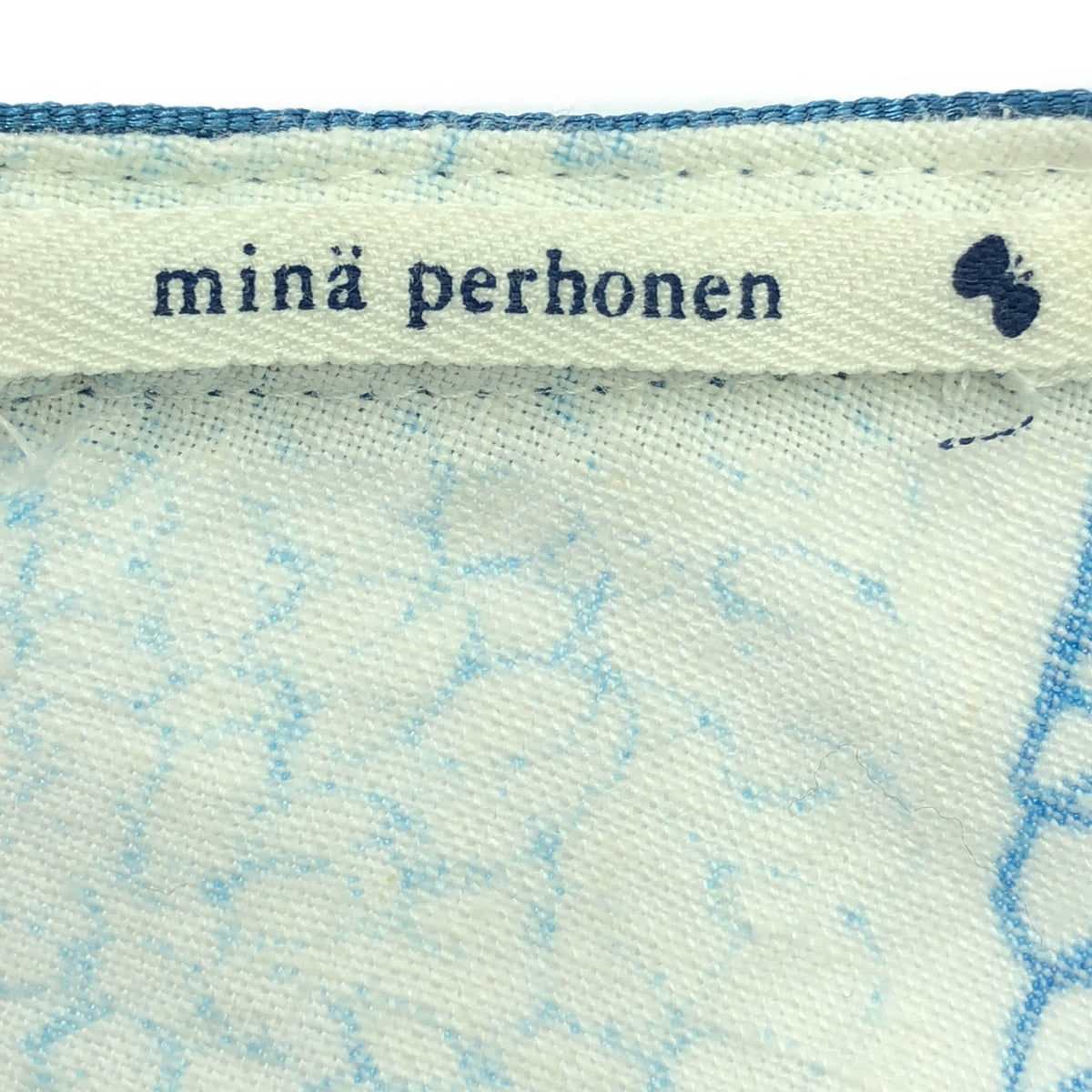 mina perhonen / mina perhonen | 2007 s/s | rain chukka linen dress | 1 | light blue | women's