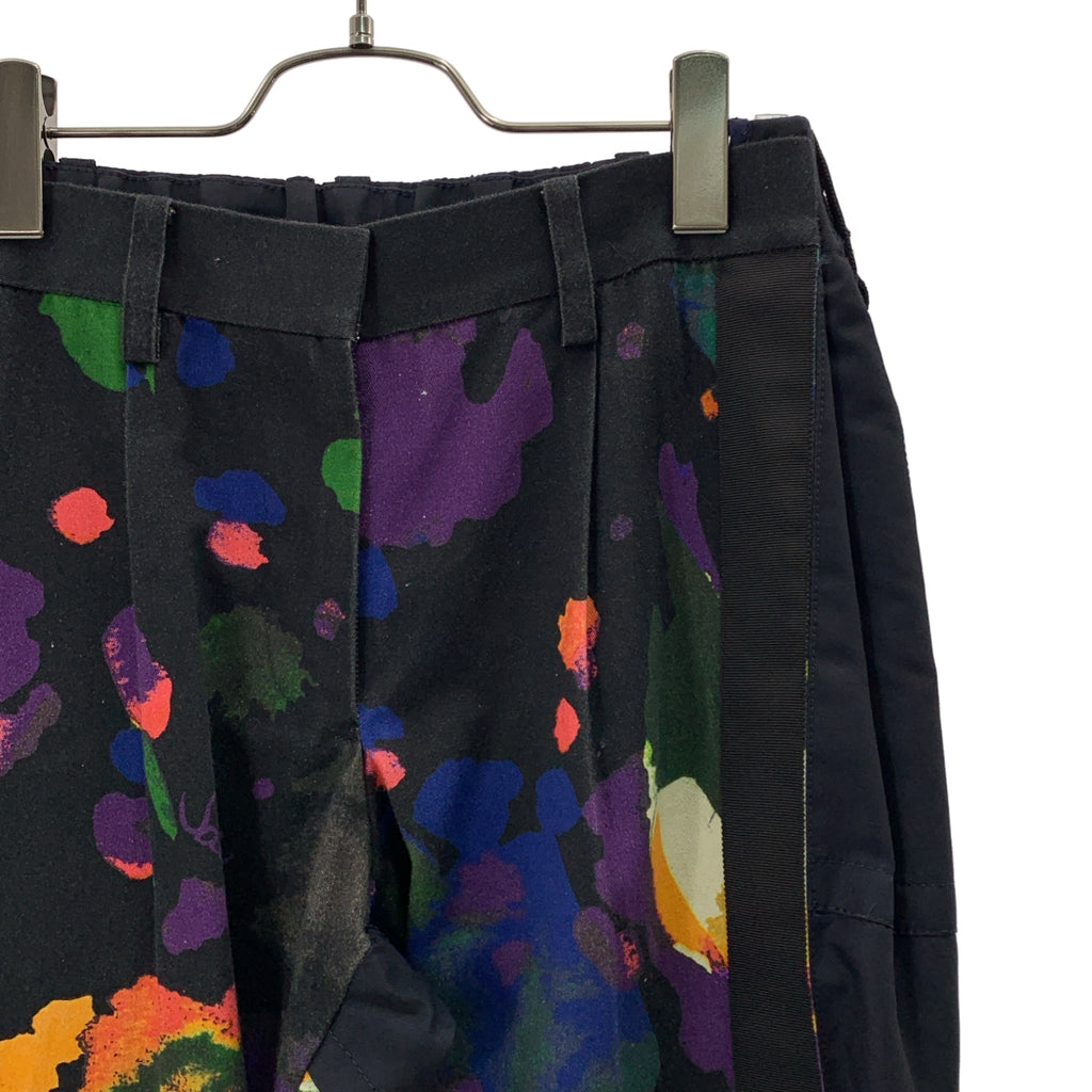 sacai / サカイ | 2019SS | フローラルプリント サイドアジャスターパンツ | 1 | レディース
