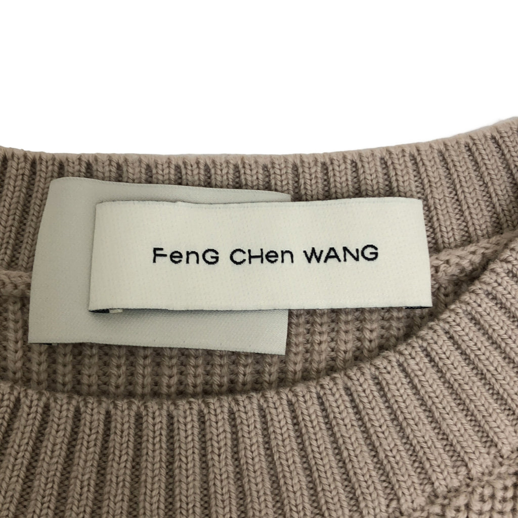 FenG CHen WANG / フェンチェンワン | DOUBLE CREW NECK KNIT ダブルクルーネック ニット | M | メンズ