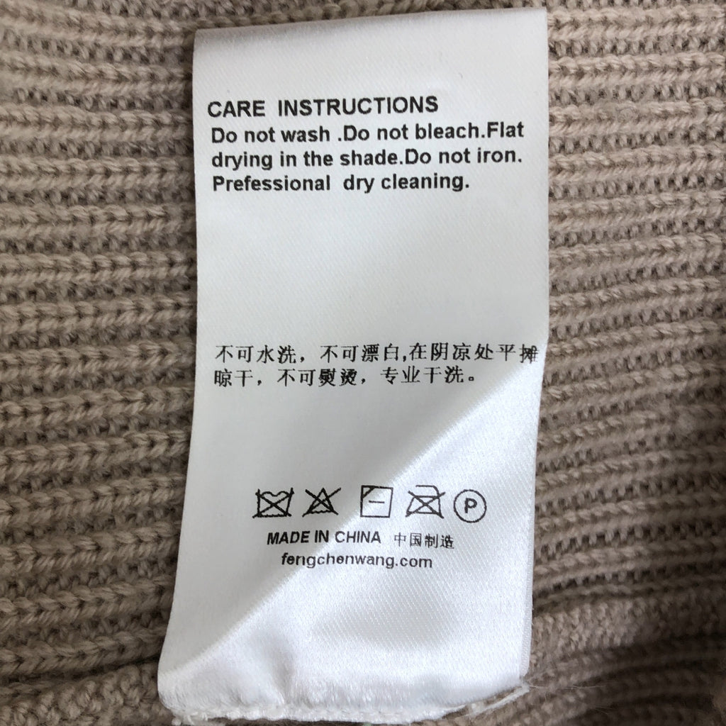 FenG CHen WANG / フェンチェンワン | DOUBLE CREW NECK KNIT ダブルクルーネック ニット | M | メンズ