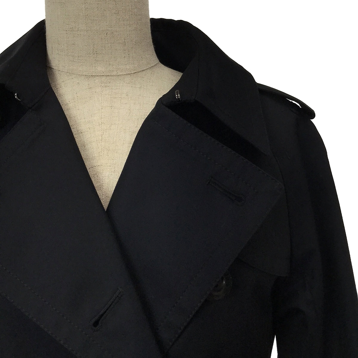 美品】 AQUASCUTUM / アクアスキュータム | BASIC TRENCHCOAT LONG トレンチコート | 4 | ネイビー – KLD