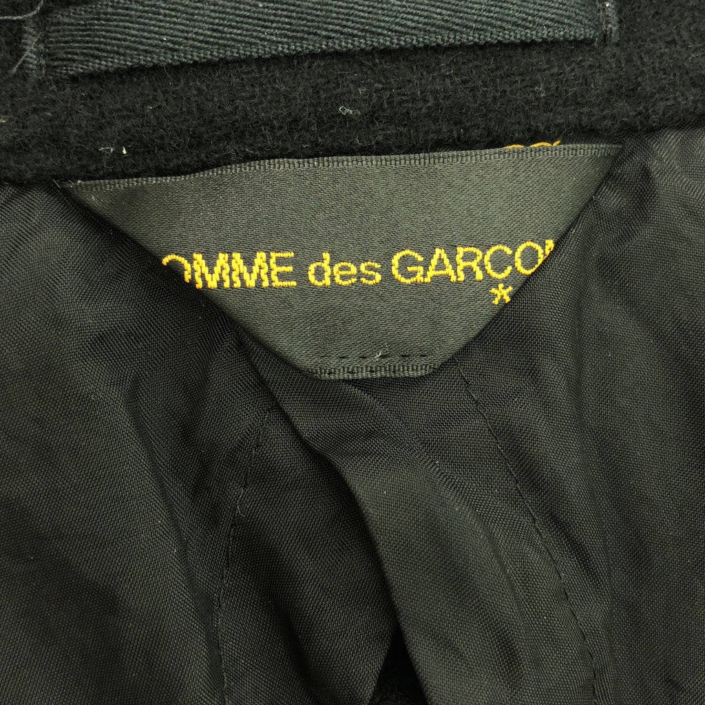 COMME des GARCONS | 2005AW | 羊毛縮水混合材質切換變形單外套 | 黑色 | 女款
