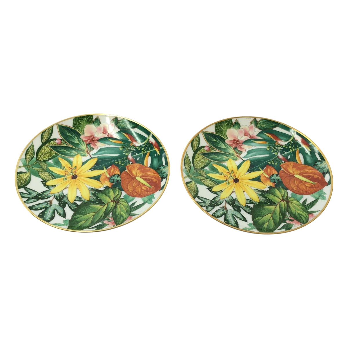 [新品] HERMES | 西番蓮圓形盤子，兩件套 | 多色