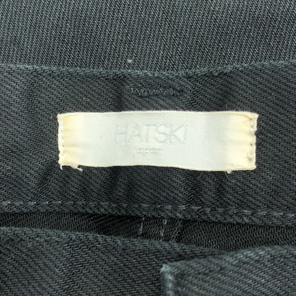 HATSKI / 하츠키 | Loose Tapered Denim 루즈 테이퍼드 데님 팬츠 | W0 | 블랙 | 남성