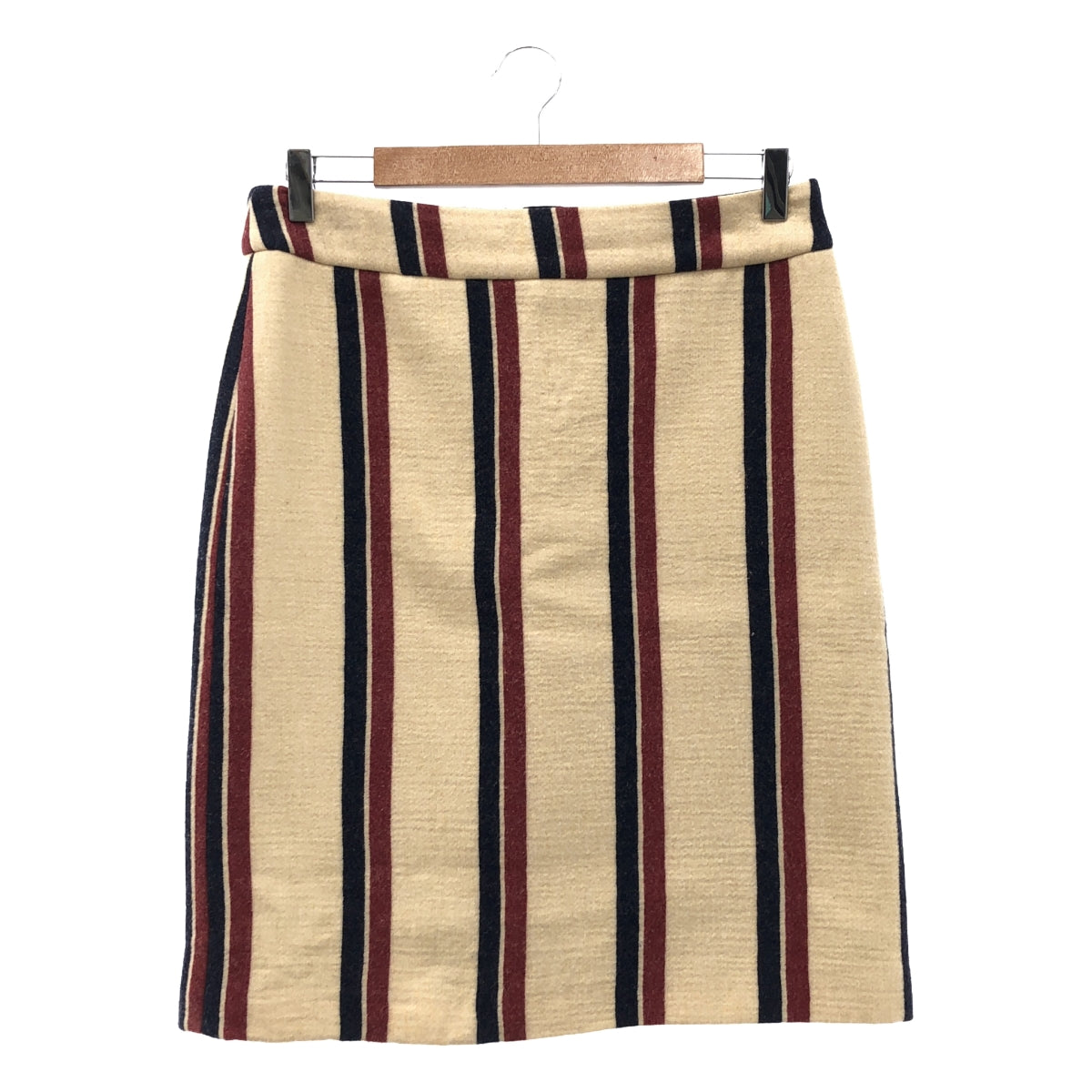 DRIES VAN NOTEN | 2013AW | Wool striped long skirt | 38 | Women's