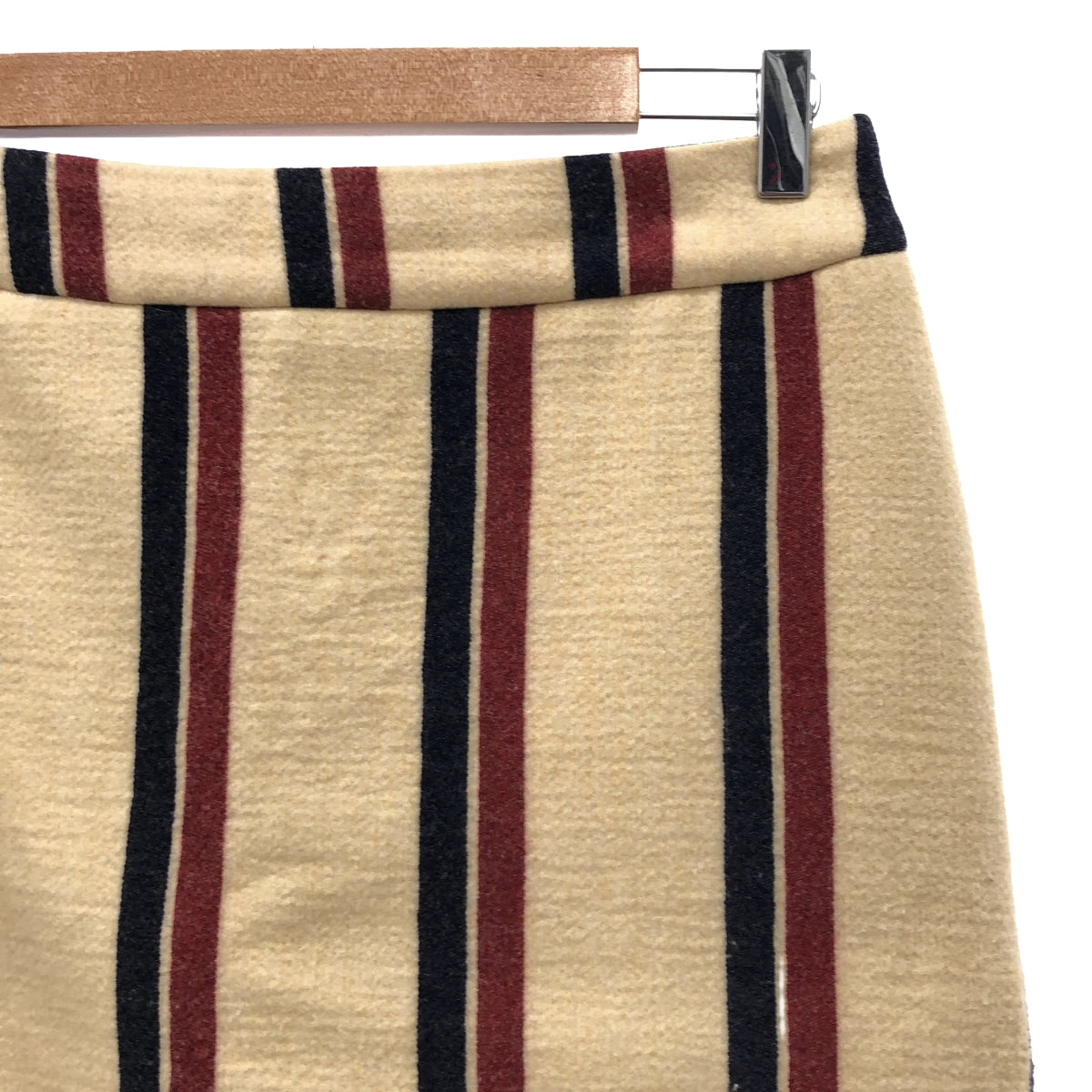 DRIES VAN NOTEN | 2013AW | Wool striped long skirt | 38 | Women's