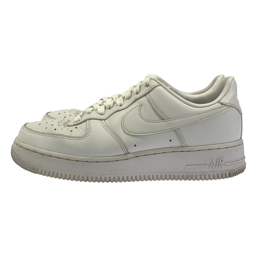 NIKE / 나이키 | 2022 | AIR FORCE 1 07 LOW FRESH / TRIPLE WHITE 에어포스 1 로우 프레쉬 트리플 화이트 스니커즈 | 25.5 | 화이트 | 남성