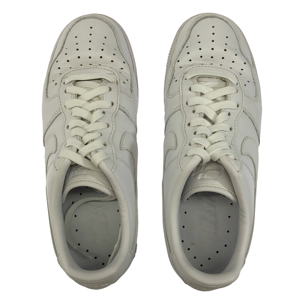 NIKE / 나이키 | 2022 | AIR FORCE 1 07 LOW FRESH / TRIPLE WHITE 에어포스 1 로우 프레쉬 트리플 화이트 스니커즈 | 25.5 | 화이트 | 남성