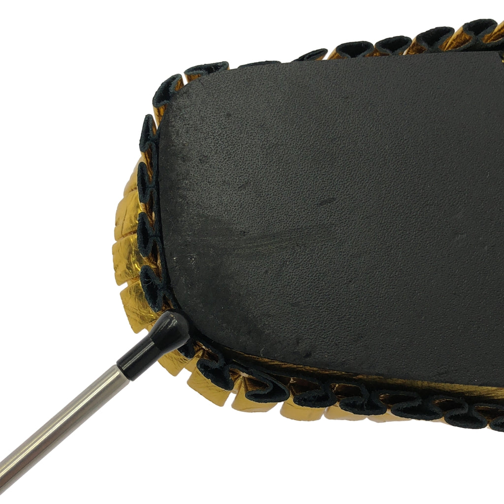 德賴斯·範諾頓 | 皮革荷葉邊方頭涼鞋 | 38碼 |