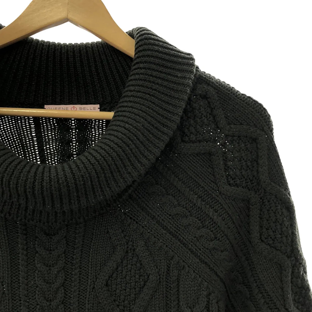 QUEENE and BELLE / クイーンアンドベル | DeuxiemeClasse取扱 タートルネック ケーブルニット | カーキ | レディース