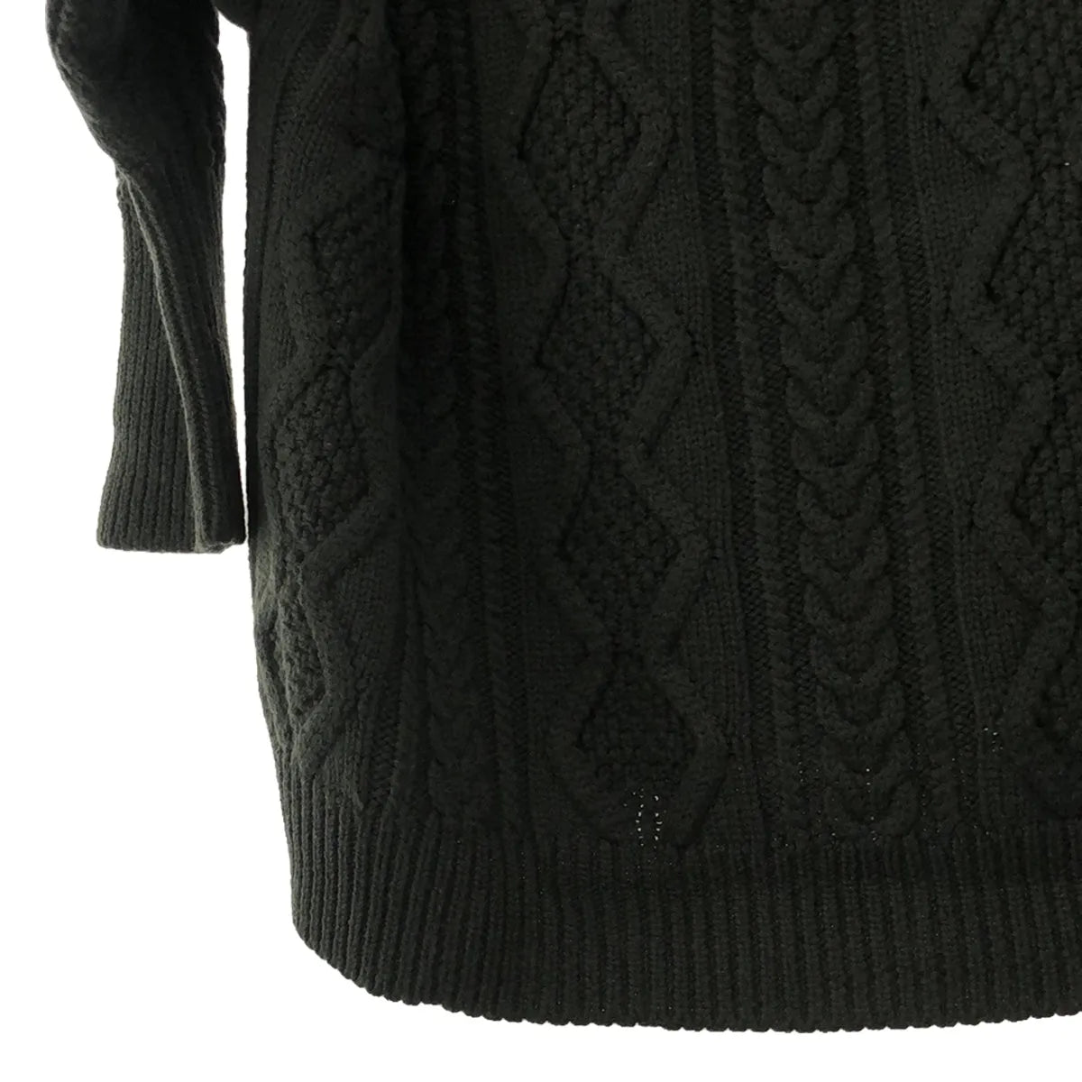 QUEENE and BELLE / クイーンアンドベル | DeuxiemeClasse取扱 タートルネック ケーブルニット | カーキ | レディース