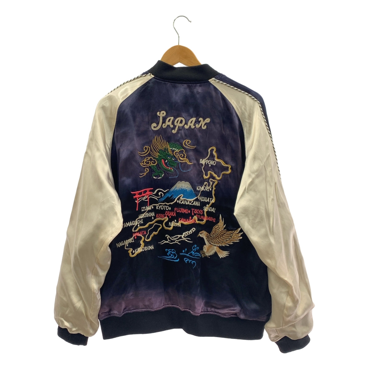 SCHOTT / ショット | 2024SS | AGING SUKA JACKET The Far East / エイジング加工 スカジャケット ブルゾン | L | メンズ