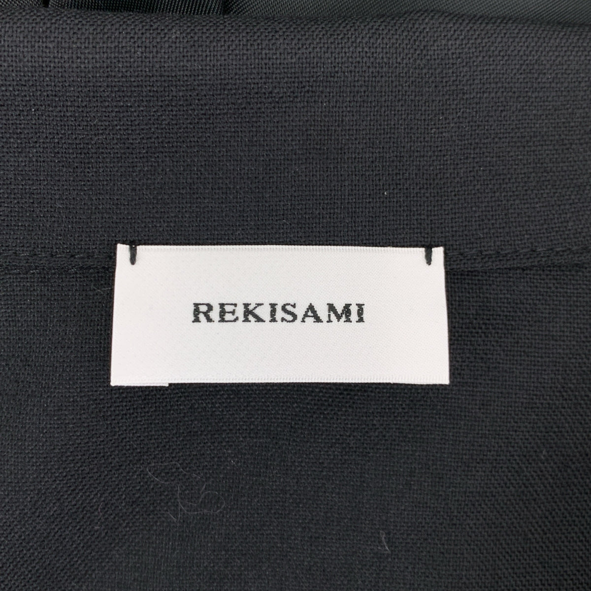 REKISAMI / レキサミ | オープンカラー シャツワンピース | 1 | ブラック | レディース