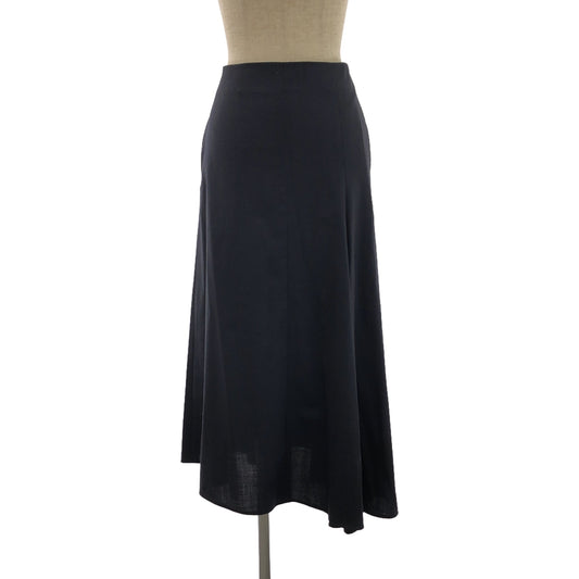 BLAMINK / Blamink | Asymmetrical striped flare skirt | 36 | Navy | Women's