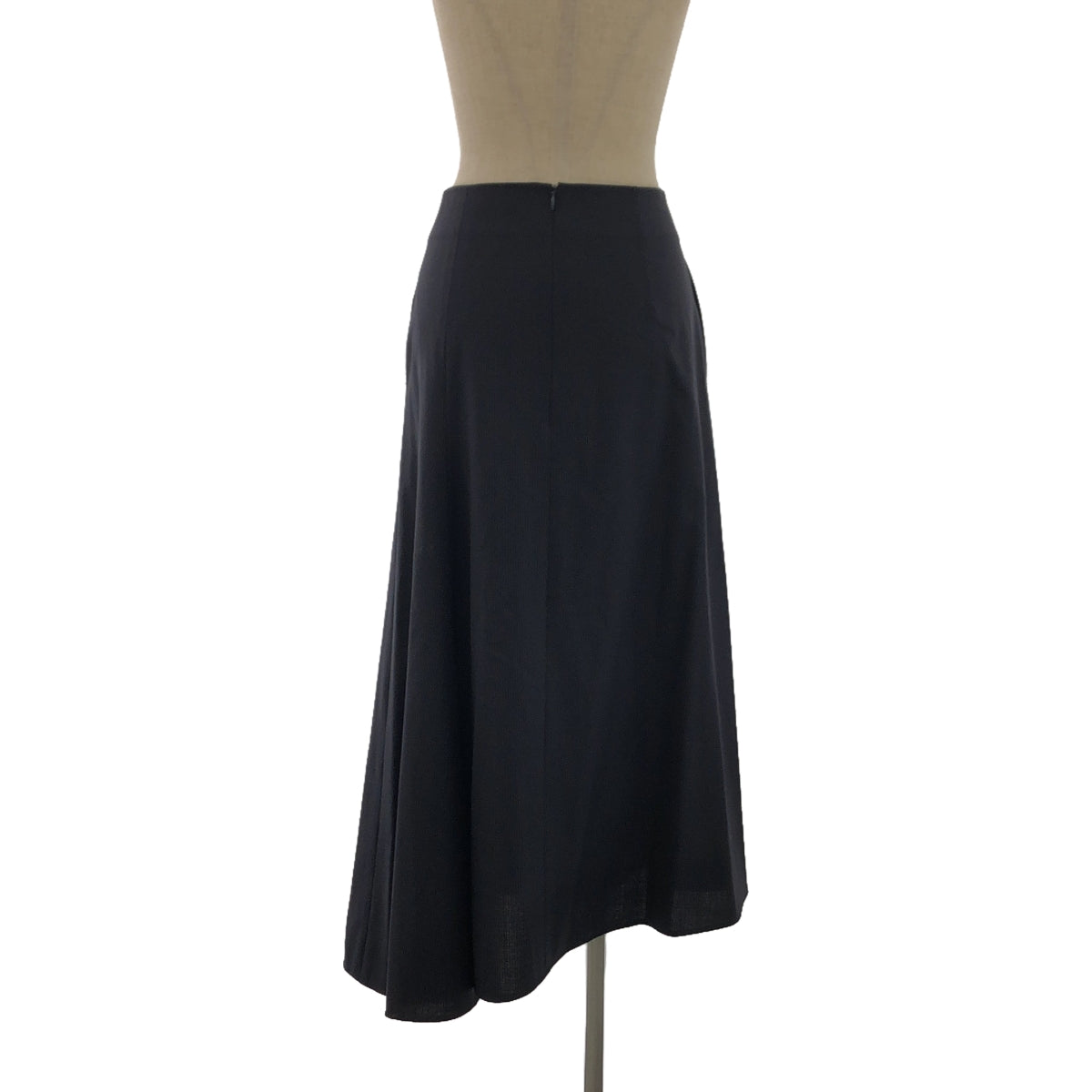 BLAMINK / Blamink | Asymmetrical striped flare skirt | 36 | Navy | Women's