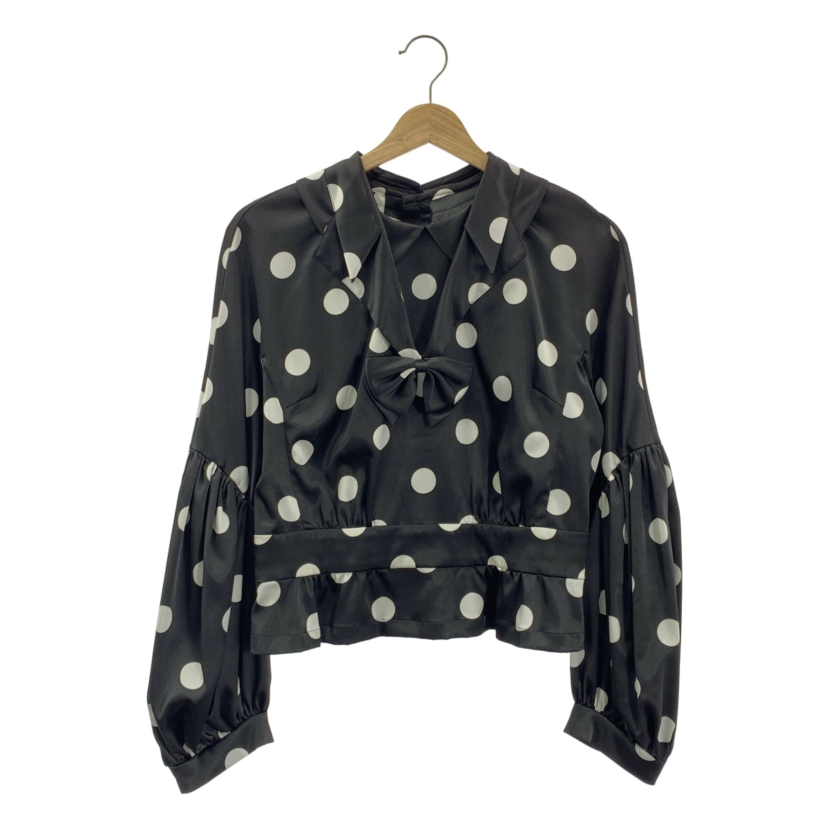 COMME des GARÇONS |圓點緞帶領帶豐袖襯衫| SHOPBOP S 號 |女性的
