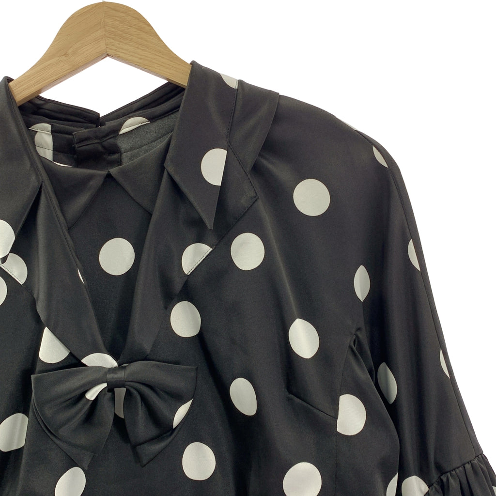 COMME des GARÇONS |圓點緞帶領帶豐袖襯衫| SHOPBOP S 號 |女性的