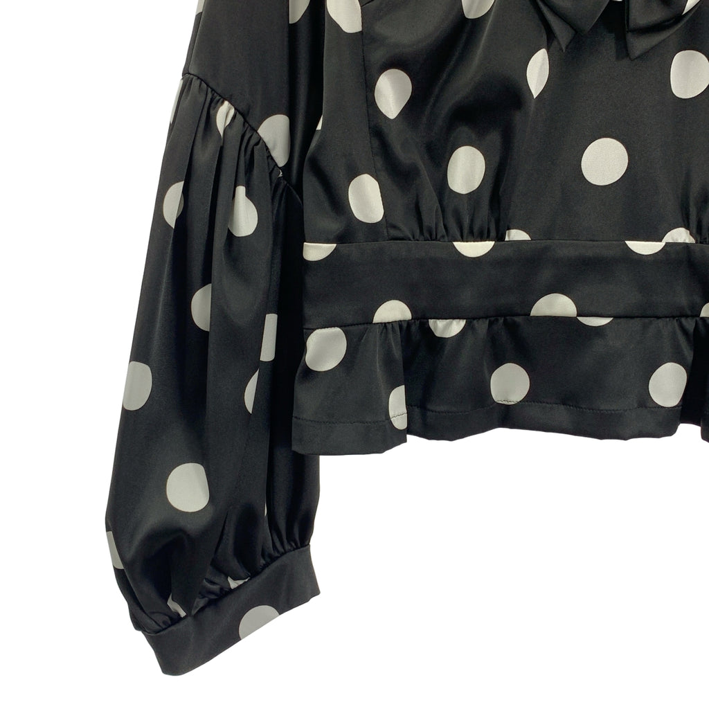 COMME des GARÇONS |圓點緞帶領帶豐袖襯衫| SHOPBOP S 號 |女性的