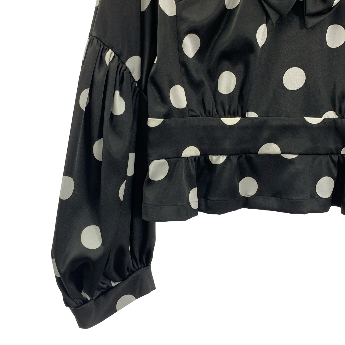 COMME des GARÇONS |圓點緞帶領帶豐袖襯衫| SHOPBOP S 號 |女性的