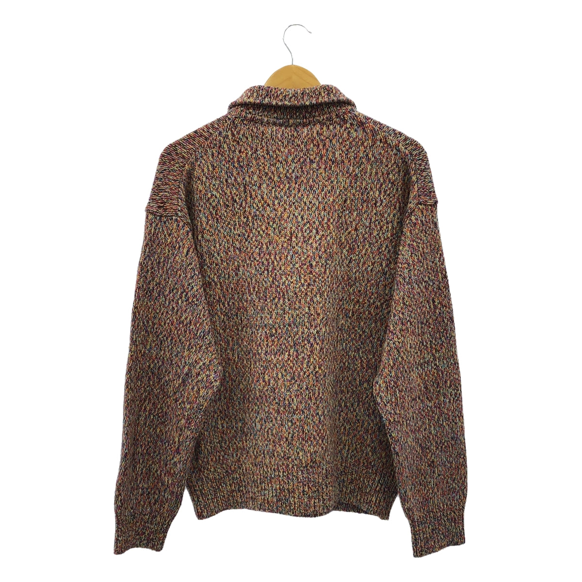 MEIAS | 2022AW | MOULINE HARF ZIP Knit Sweater | L | Multicolor | Men's