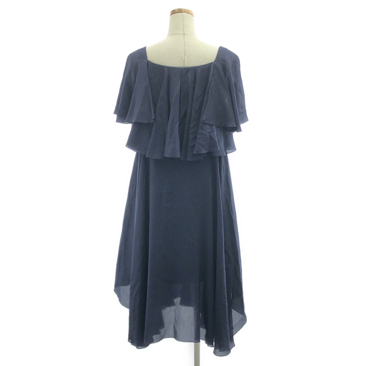 muller of yoshiokubo / ミュラーオブヨシオクボ | レイヤード フリル デザイン ドレス ワンピース | 36 | ネイビー | レディース