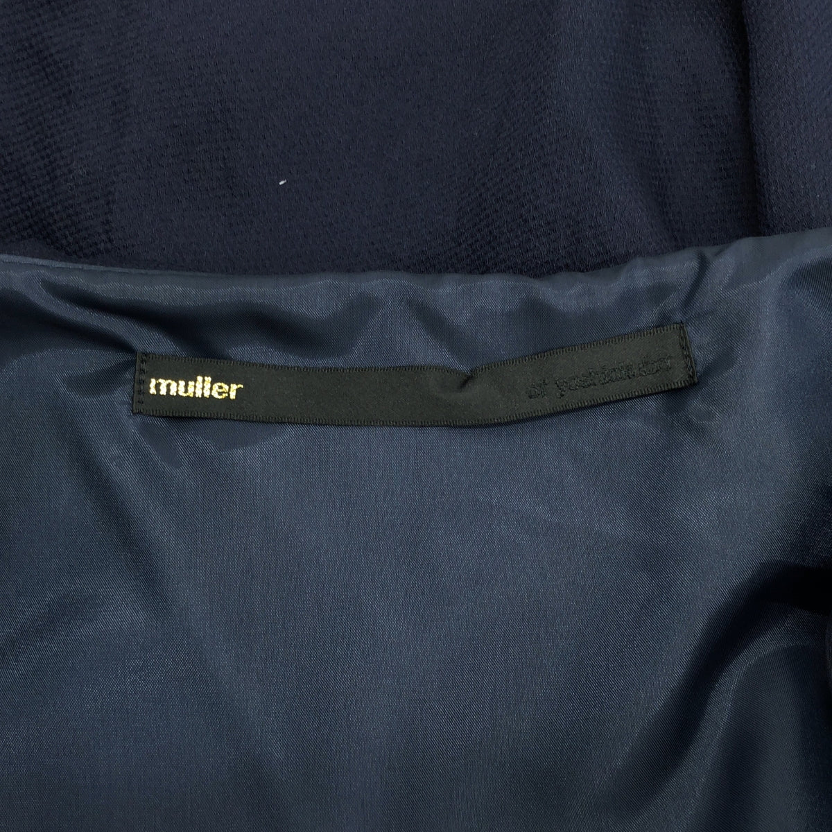 muller of yoshiokubo / ミュラーオブヨシオクボ | レイヤード フリル デザイン ドレス ワンピース | 36 | ネイビー | レディース