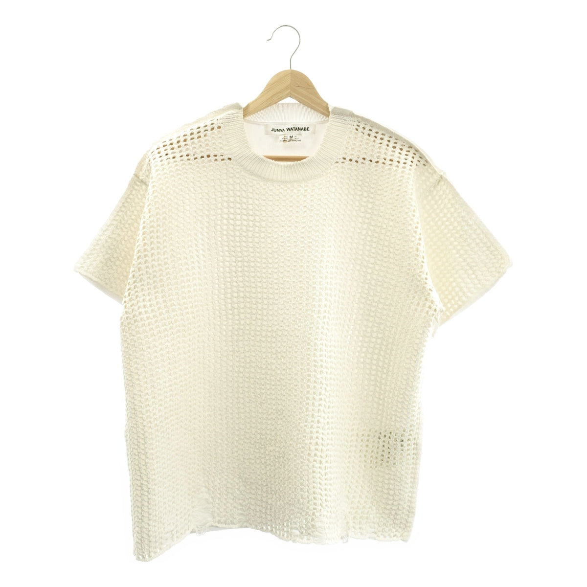 JUNYA WATANABE / 준야와타나베 | 2024SS | 데미지 가공 메쉬 T셔츠 | M | 여성
