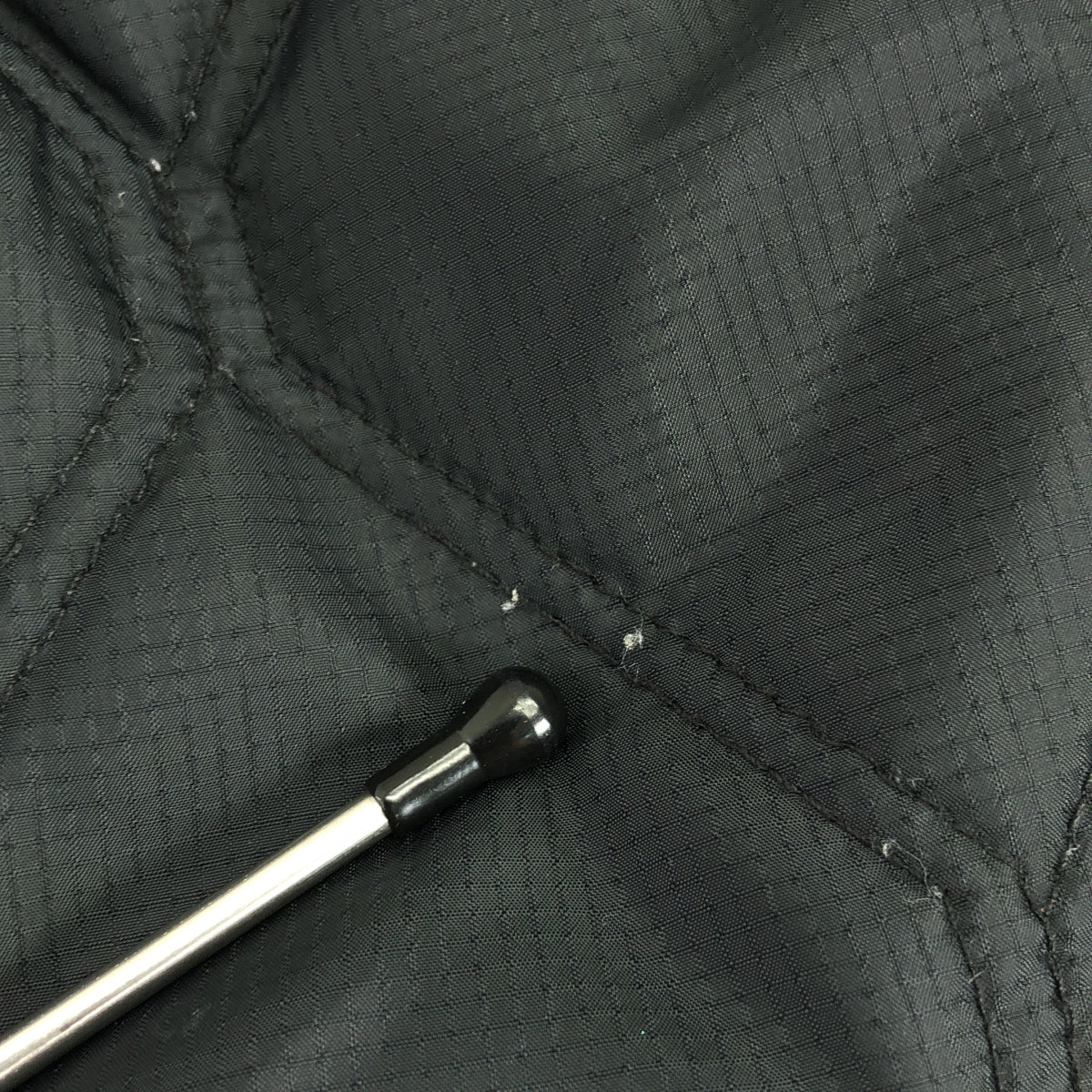 Ganni / ガニー | Ripstop Quilt Wavy Hem Skirt キルティング ロングスカート | 36 | ブラック | レディース