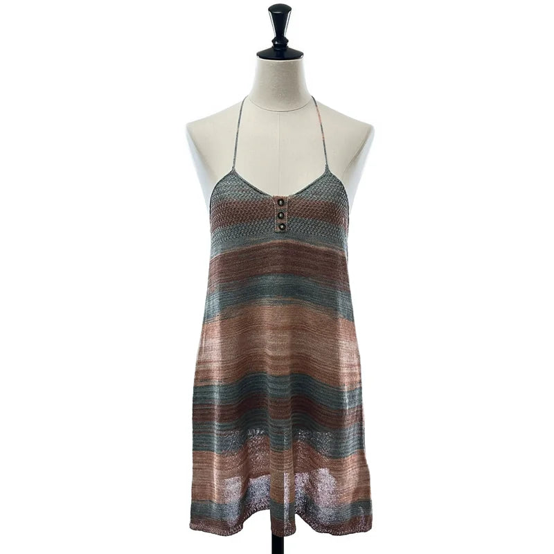 PERVERZE / パーバーズ | Multi-colored Knit Dress キャミソール ワンピース | F | レディース