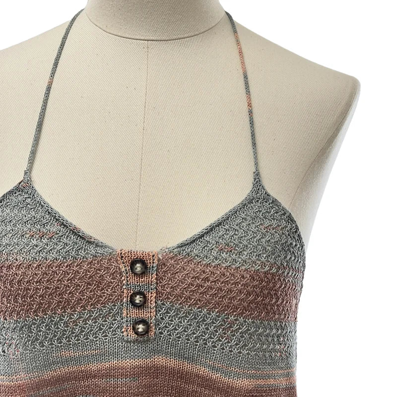 PERVERZE / パーバーズ | Multi-colored Knit Dress キャミソール ワンピース | F | レディース