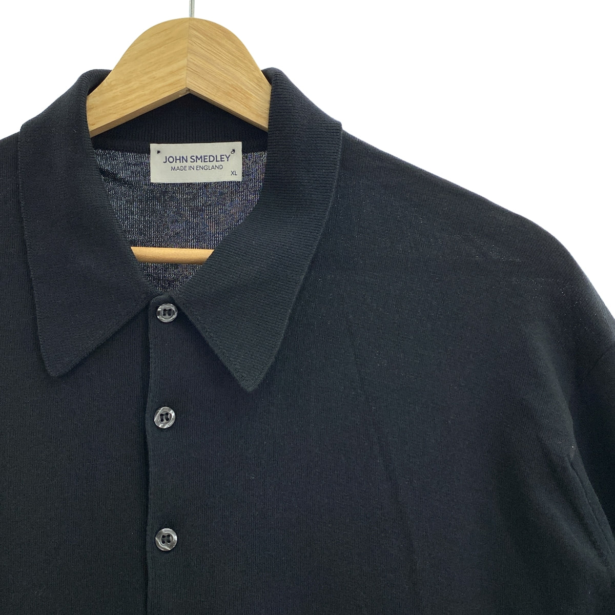 JOHN SMEDLEY | 棉質超大 Polo 針織套頭衫 | XL | 男款