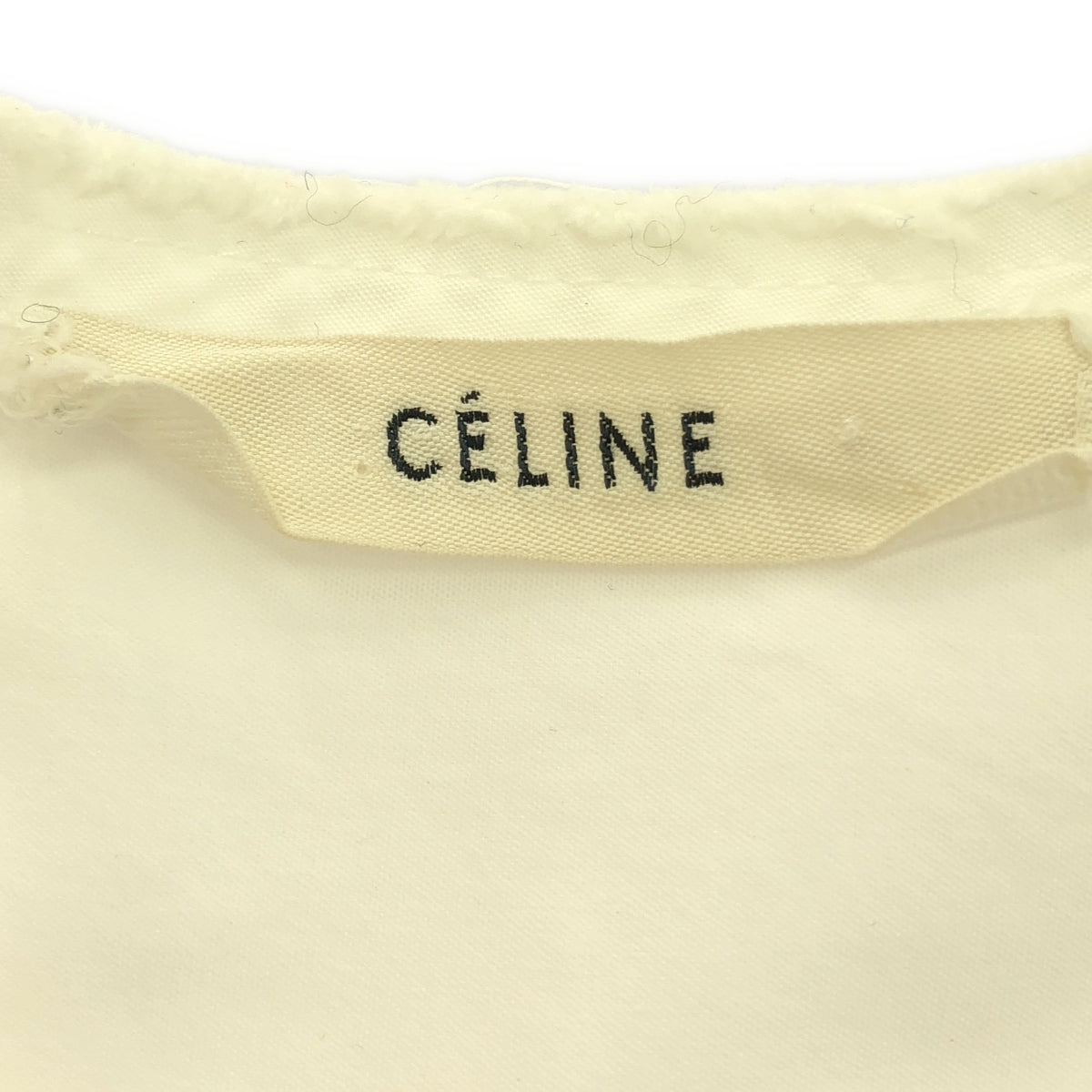 CELINE / セリーヌ | フィービー期 コットン タキシードシャツ | 34 | ホワイト | レディース