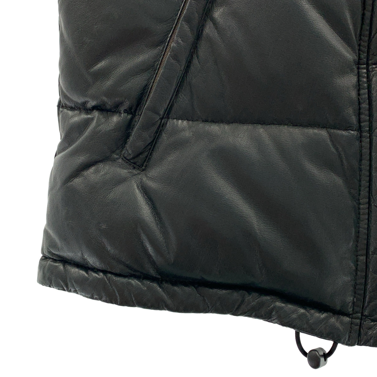 mando / 맨드 | 래빗 퍼 디어 스킨 가죽 다운 베스트 | 38 |