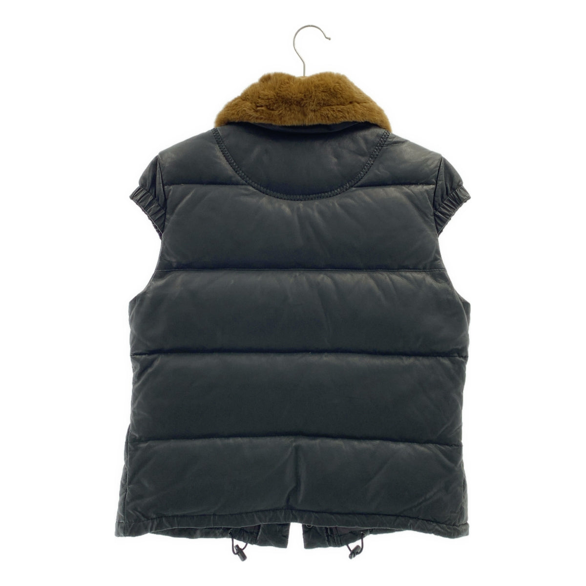 mando / 맨드 | 래빗 퍼 디어 스킨 가죽 다운 베스트 | 38 |