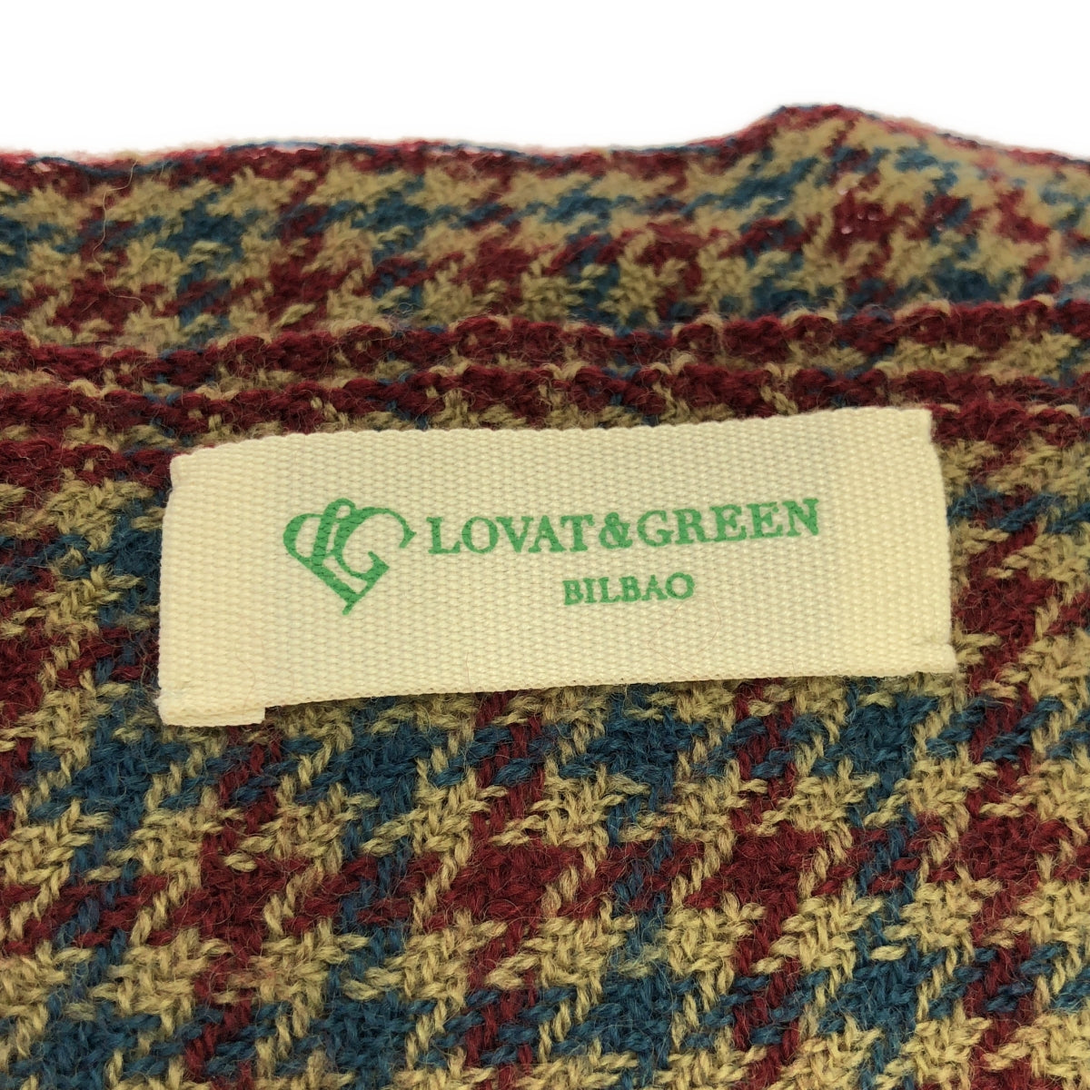 LOVAT&GREEN / ロヴァットアンドグリーン | 2023AW | IENA イエナ取り扱い 千鳥格子柄 チェック ウール ストール |