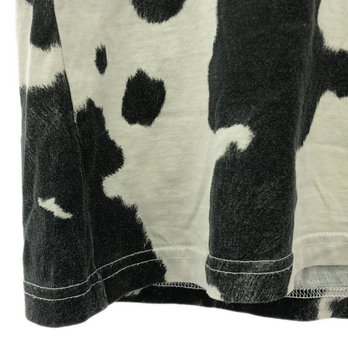 Burberry | Cow pattern crew neck cut and sew | XXS | White/Black | Men's